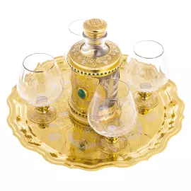 Набор для коньяка "Золотая гармония" на 4 персоны, Златоуст