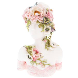 Sculpture "Flower girl Anyuta" with butterflies