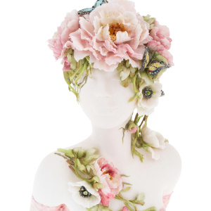 Sculpture "Flower girl Anyuta" with butterflies