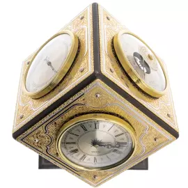 Метеостанция "Куб" на подставке, большая, Златоуст