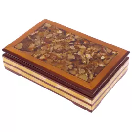 Шкатулка из янтаря "Классика"