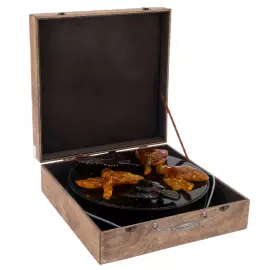 Панно-светильник из янтаря "Птицы"