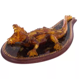 Crocodile Amber Sculpture