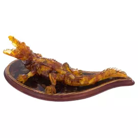 Crocodile Amber Sculpture