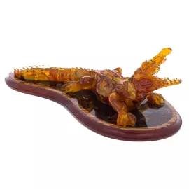 Crocodile Amber Sculpture