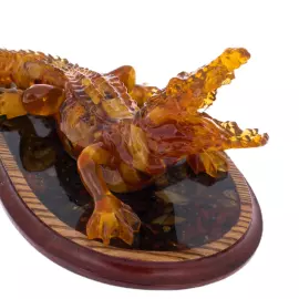 Crocodile Amber Sculpture