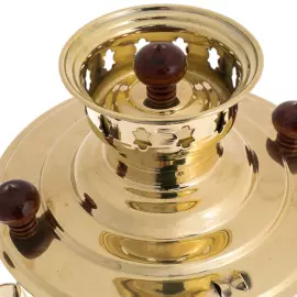 Samovar combined "Coat of Arms of the Russian Federation" gold