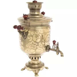 Самовар комбинированный "Цветочек"