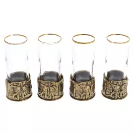 Набор стопок-патронов "Строитель" на 4 персоны