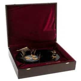 Нож сувенирный "Охота на уток" на подставке, Златоуст