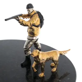 Набор охотничий на подставке "Охота на кабана" на 3 персоны, Златоуст