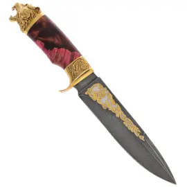 Набор охотничий на подставке "Охота на кабана" на 3 персоны, Златоуст