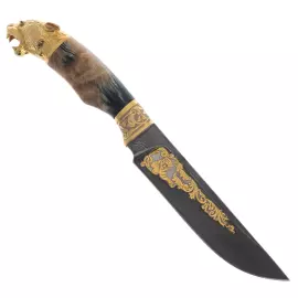 Набор охотничий на подставке "Охота на архара" на 2 персоны, Златоуст