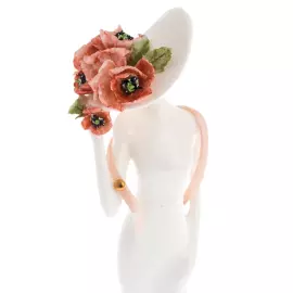 Скульптура фарфоровая "Леди. Маки"