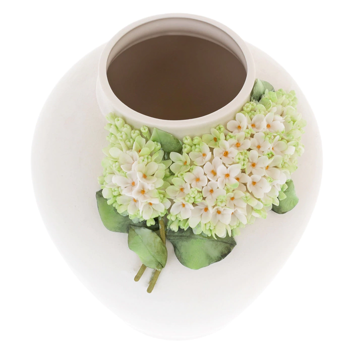 Porcelain vase "Gorodok. Lilac"