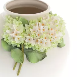 Ваза фарфоровая "Городок. Сирень"