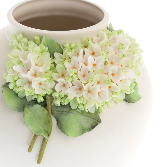 Porcelain vase "Gorodok. Lilac"