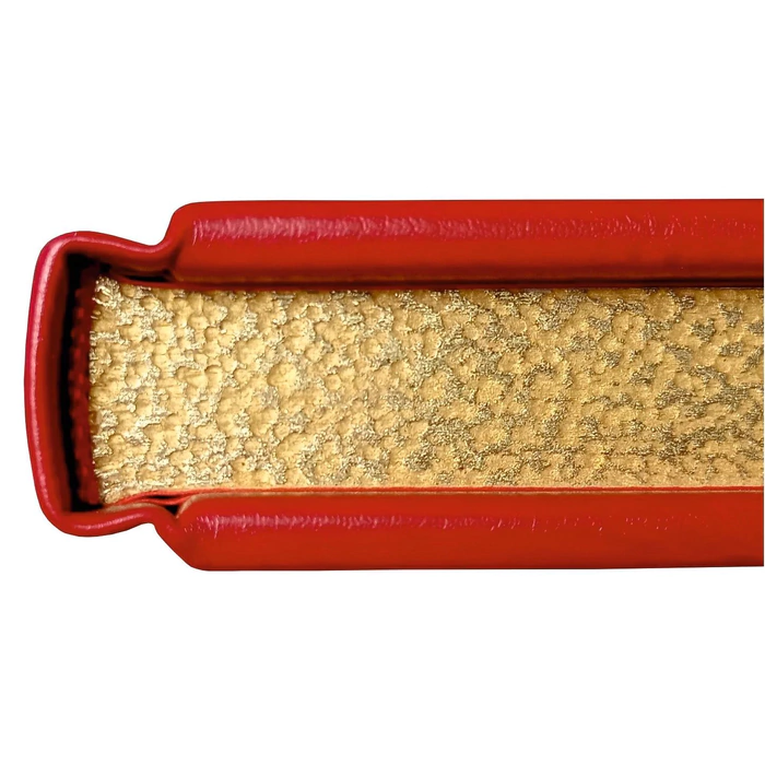 Leather-bound book "Myths of the peoples of the world" red