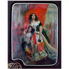 Книга в кожаном переплете "Русская живопись. Большая коллекция"