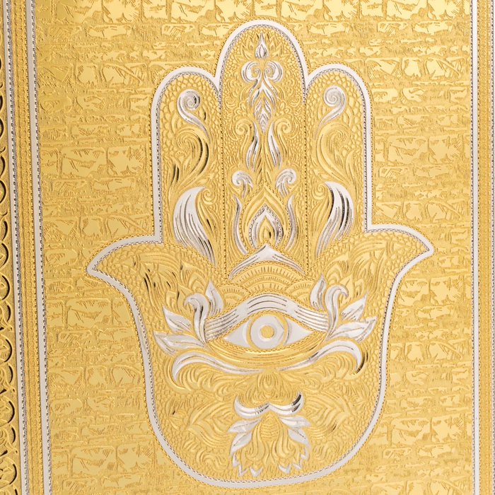 The amulet panel "Hamsa Hand of Fatima" Zlatoust