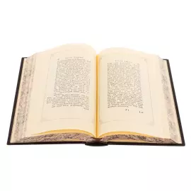 Подарочная книга в кожаном переплете "Первые основания металлургии или рудных дел" Ломоносов М.В.