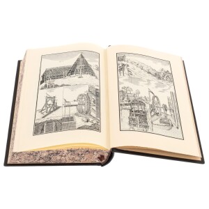 Подарочная книга в кожаном переплете "Первые основания металлургии или рудных дел" Ломоносов М.В.