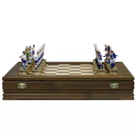 Шахматы коллекционные "Футбол - Динамо" на дубовой доске