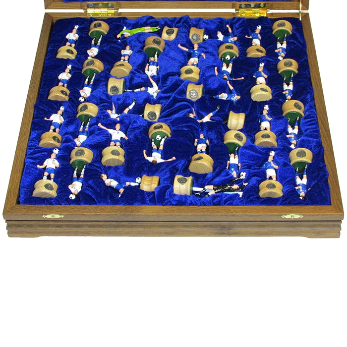 Collectible chess set "Football - Dynamo" on an oak board