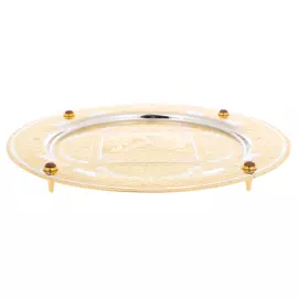 Тарель украшенная "Винодельня" с яшмой, Златоуст