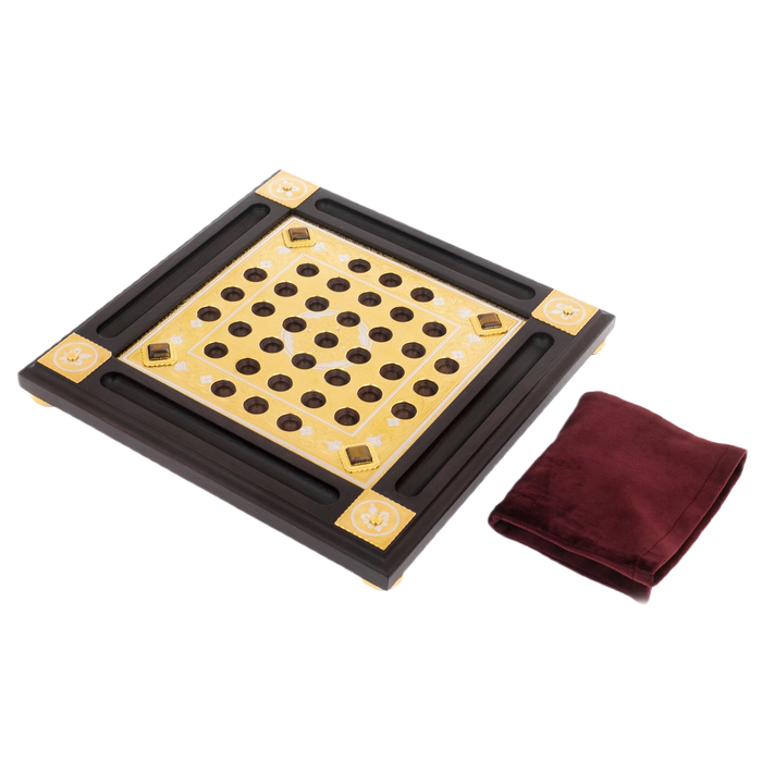 Solonoble "Premier" board game with tiger's eye, Zlatoust