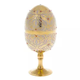 Our Lady of Vladimir gift set with icon and egg glass