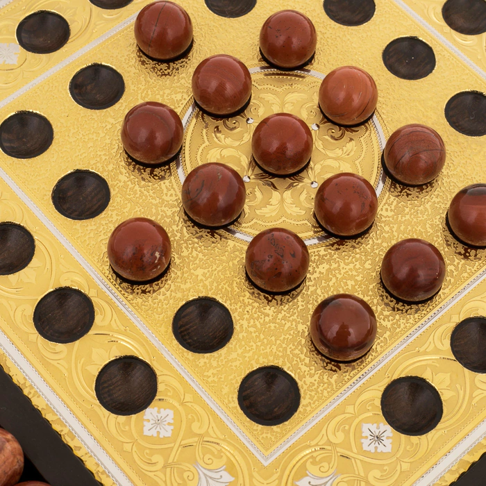 Solonoble "Premier" board game with jasper, Zlatoust