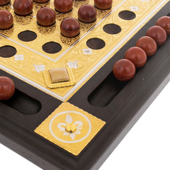 Solonoble "Premier" board game with jasper, Zlatoust