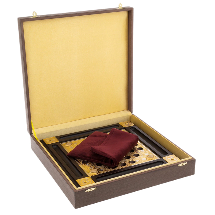 Solonoble "Premier" board game with jasper, Zlatoust