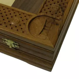 Collectible "Basketball - Unics" chess set on an oak board