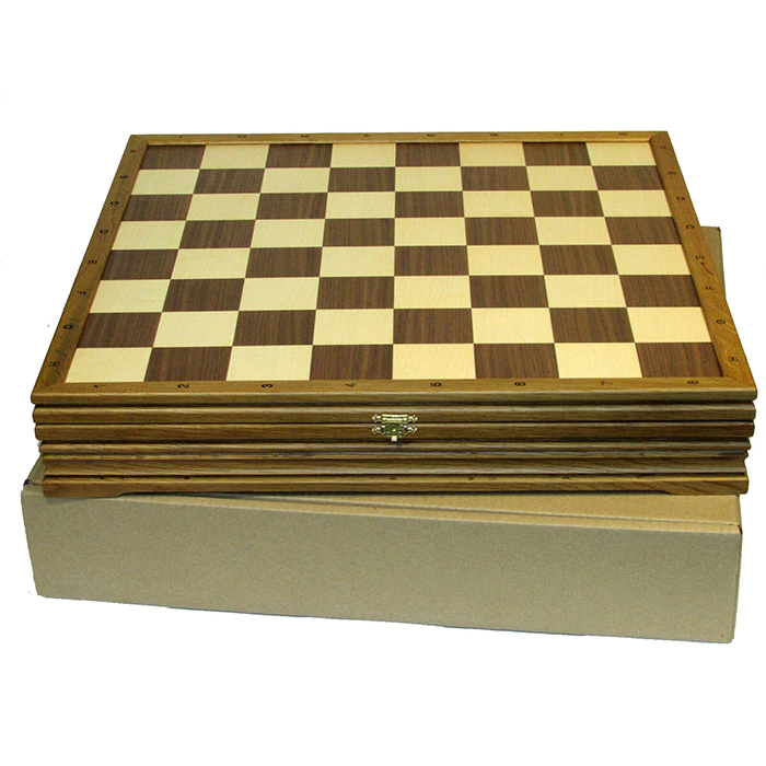 Collectible Hockey - Locomotive chess set on an oak board