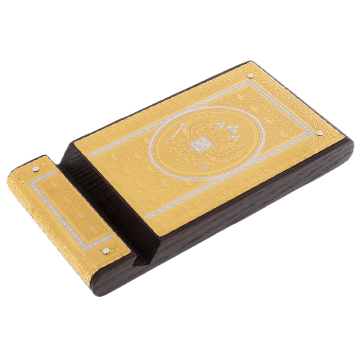 Smartphone stand "Coat of Arms of the Russian Federation" Zlatoust