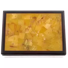 Шкатулка из янтаря "Мозаика" большая