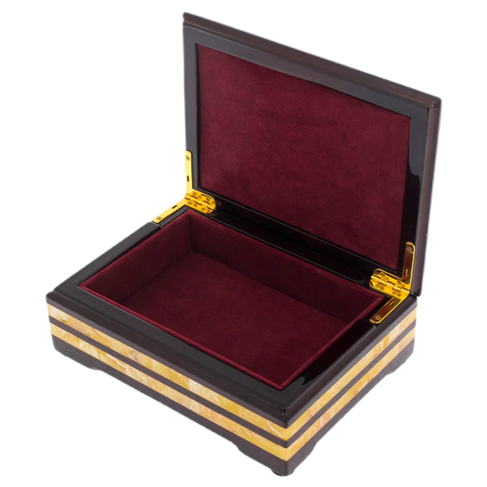 The Mosaic amber casket is large