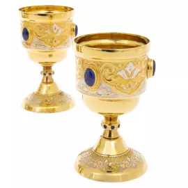 Набор для водки "Царский" с лазуритом, на 4 персоны, Златоуст