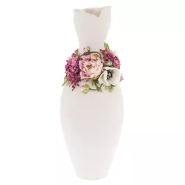 Ваза фарфоровая "Грация. Пионы и сирень"