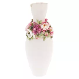 Ваза фарфоровая "Грация. Пионы и сирень"