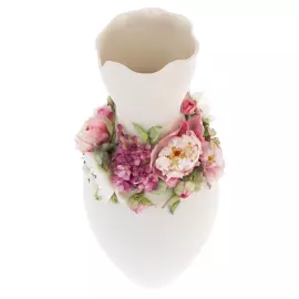 Ваза фарфоровая "Грация. Пионы и сирень"