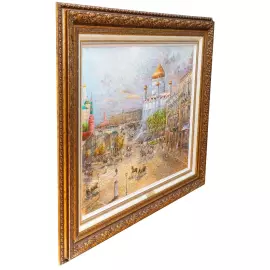 Авторская картина маслом "Остоженка"