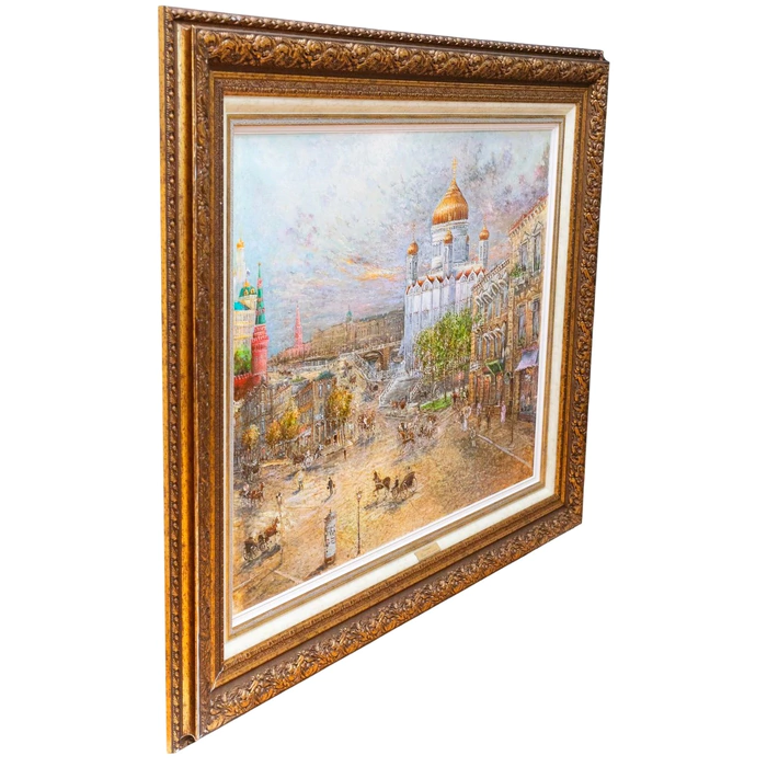 The author's oil painting "Ostozhenka"