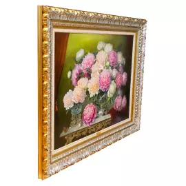 Авторская картина маслом "Пионы"