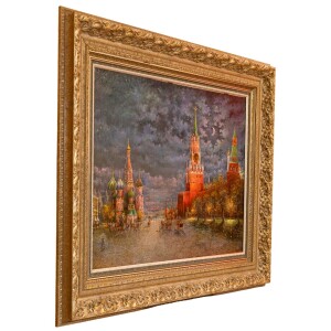 Авторская картина маслом "Ночной Кремль"