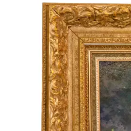 The author's oil painting "The Night Kremlin"