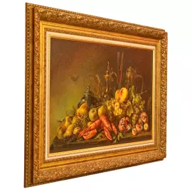 Авторская картина маслом "Натюрморт с фруктами"