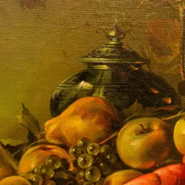 Авторская картина маслом "Натюрморт с фруктами"